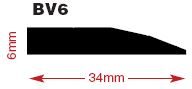 BOX (30 x 2m) BV6 (6mm) BLACK REDUCING STRIP
